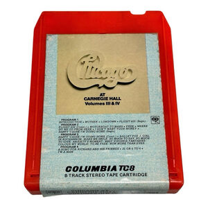 Chicago At Carnegie Hall Volumes III & IV 8 Track Tape Cartridge